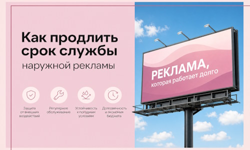 Как продлить срок службы наружной рекламы в  Сибае