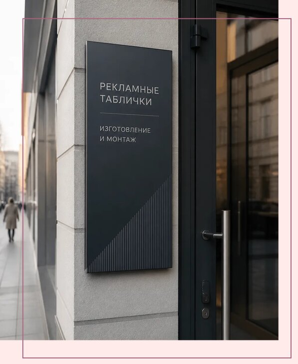 Рекламные таблички в Сибае по цене от 4624 р. | Аванза-Сба