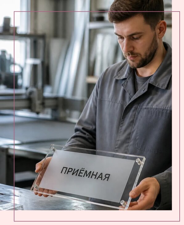 Таблички из оргстекла на заказ в Сибае от 4008 р. | Аванза-Сба