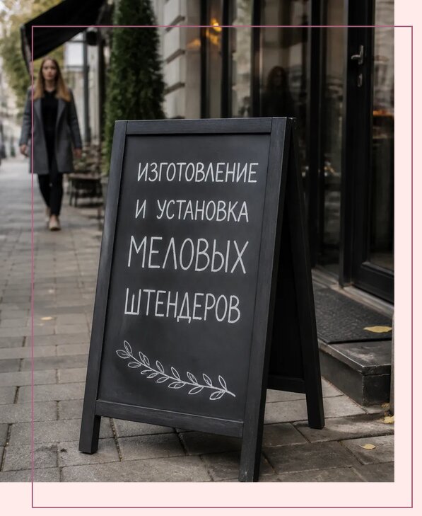 Меловые штендеры в Сибае по цене от 6679 р. | Аванза-Сба